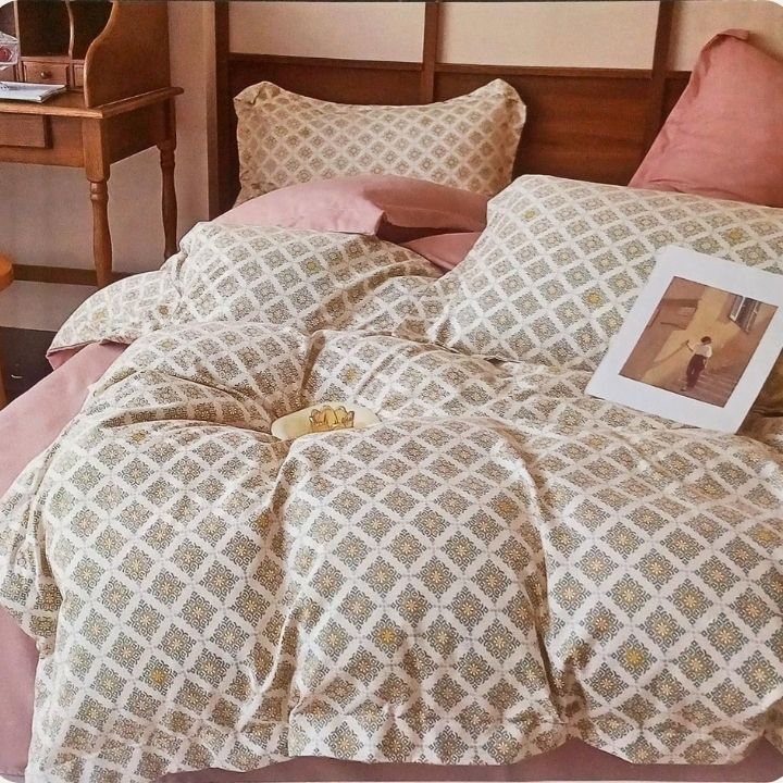 3 Pcs Double Super Soft and Breathable Bedsheet Set - The Gharnish - A Unit of Satkala Creations