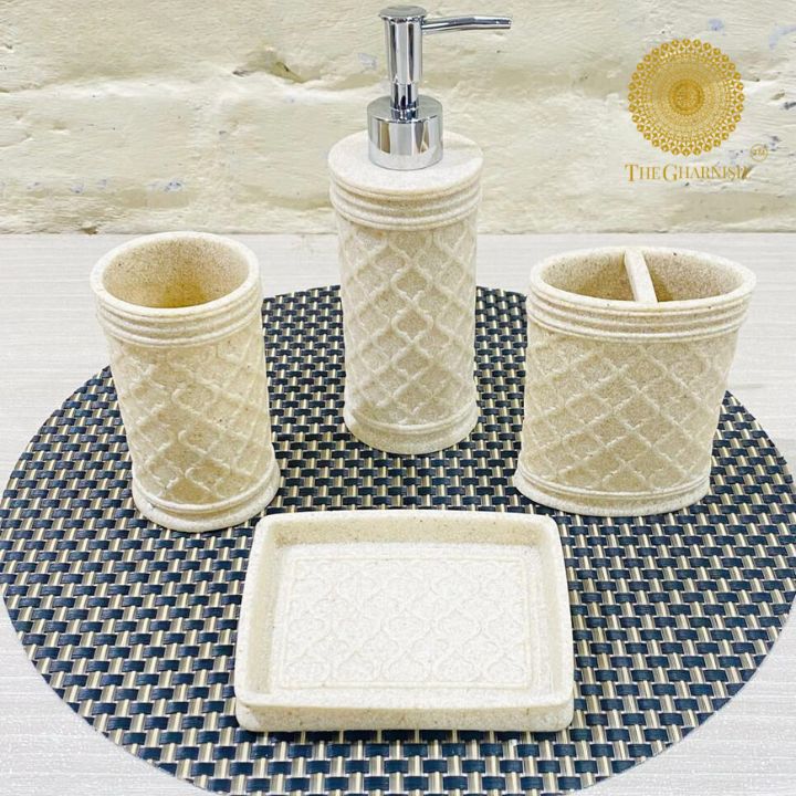 Upgrade your bathroom or kitchen with the Elegance Ceramic Dispenser Set, where beauty meets functionality. Whether you’re redecorating your home or looking for the perfect gift, this set offers timeless style and practical benefits that are sure to impress.  Embrace the blend of luxury and practicality with the Elegance Ceramic Dispenser Set – a perfect addition to any modern home.