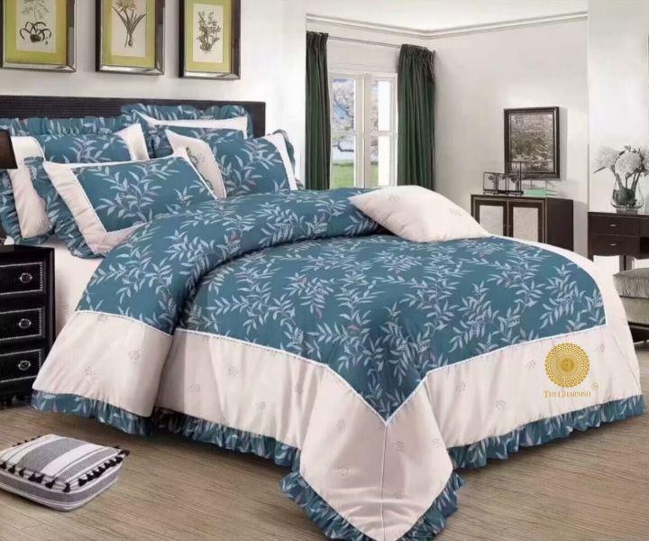 Lavida Reversible Supersoft 4 Pcs Comforter Set With Frill