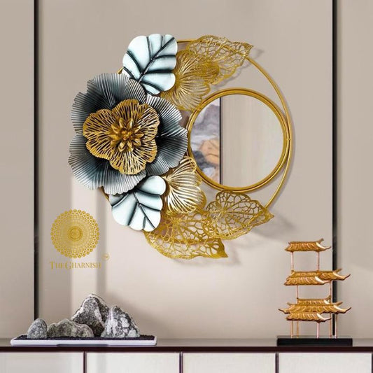 Single Flower Wall Mirror (32 Inches)