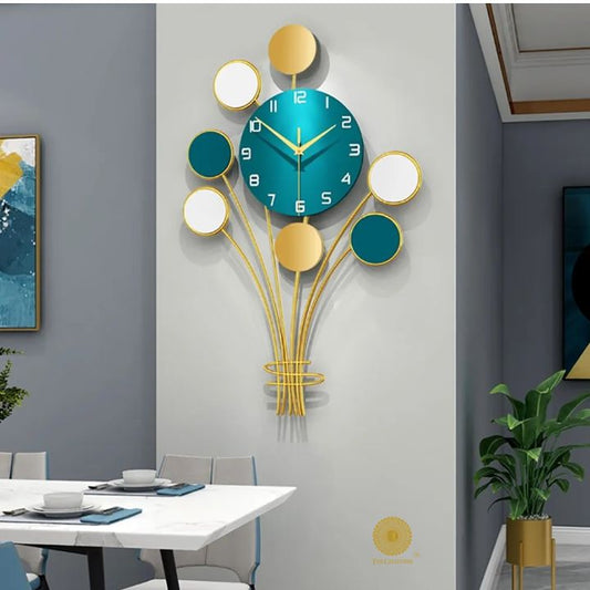 Metallic Bunch of Baloon Wall Clock (16x27 Inches )