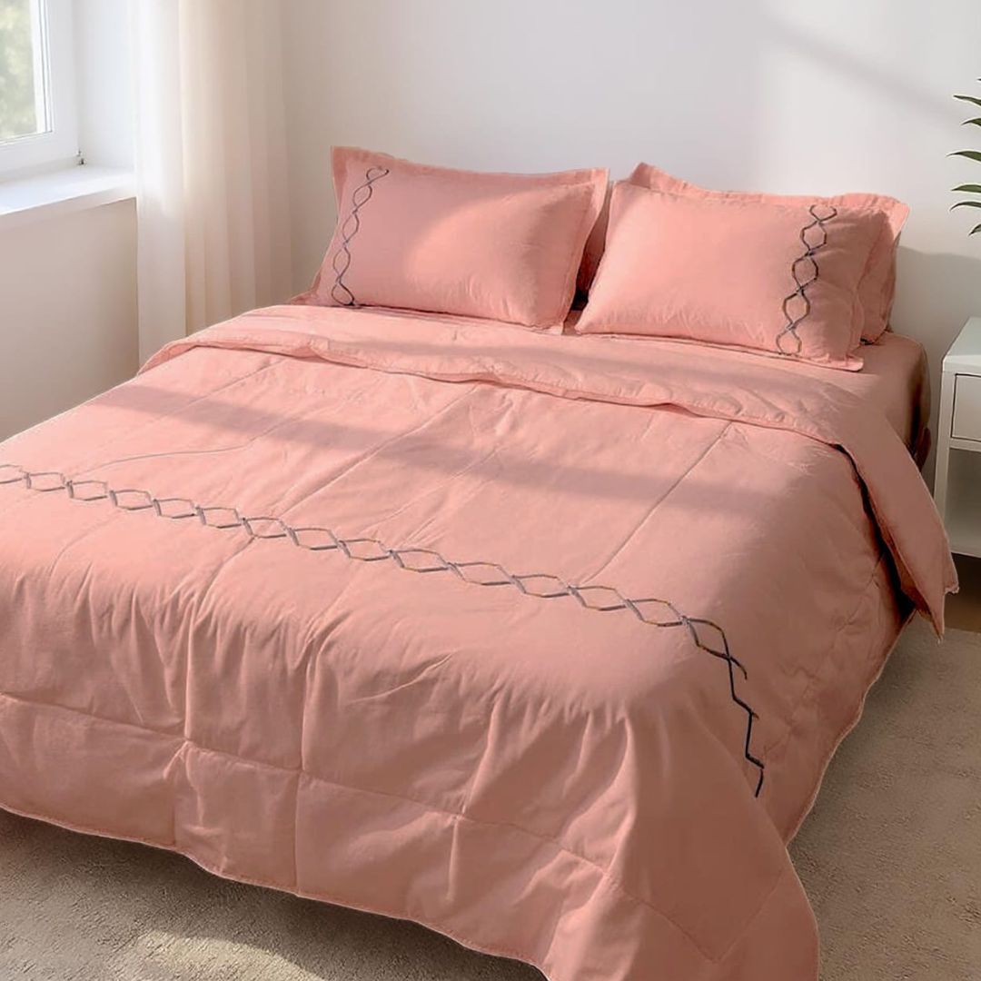 Elegant Soft Cotton Joint Free Imported Embroidery Series - The Gharnish - A Unit of Satkala Creations