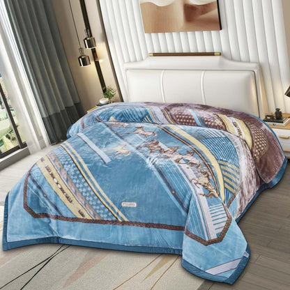 Cloudy Mink Luxury 3 Ply Blanket for heavy Winters - The Gharnish - A Unit of Satkala Creations