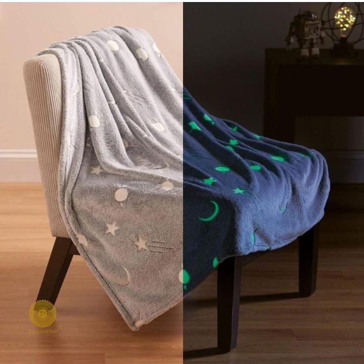 Glow in Dark Flannel Blanket for Kids