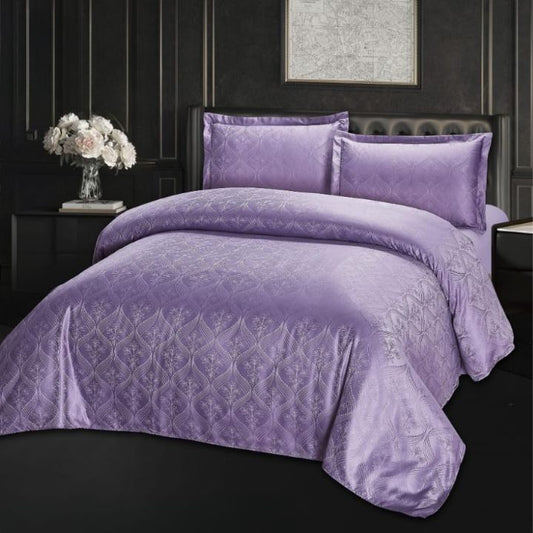 4-Piece Jacquard Fabric Comforter Set – Luxurious Elegance for Your Bedroom - The Gharnish - A Unit of Satkala Creations