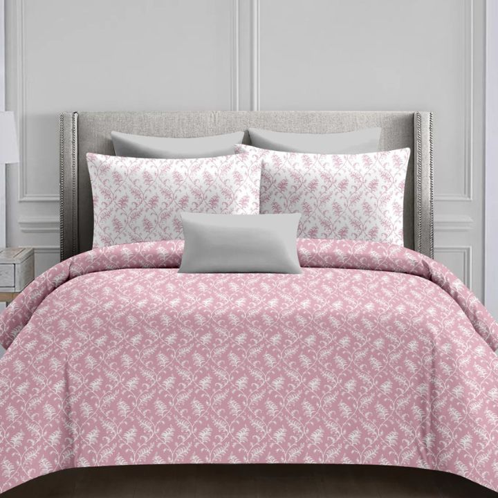Nature Bliss 100% Cotton Double Bedsheet – Soft & Breathable with Pillow Covers - The Gharnish - A Unit of Satkala Creations