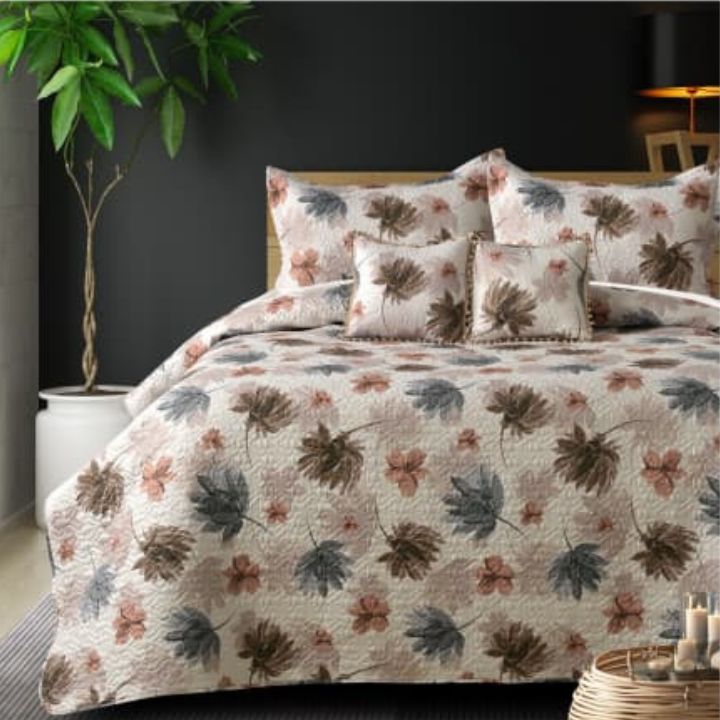 Premium & Imported 5 Pcs Quilted Bedcover Set - The Gharnish - A Unit of Satkala Creations