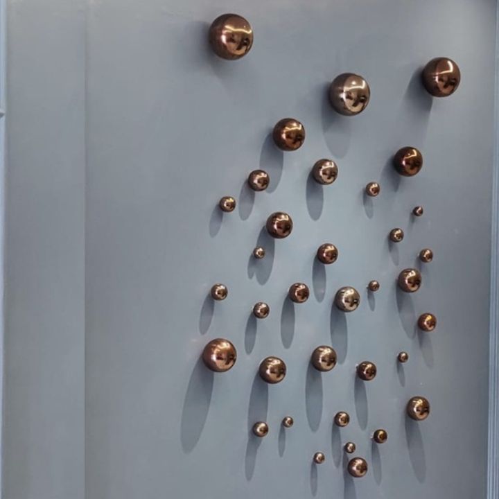 PVD Coated Decorative Balls – Modern Metallic Wall Décor - The Gharnish - A Unit of Satkala Creations