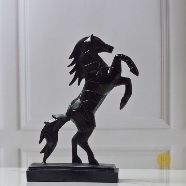 Jumping Stallion Horse resin Statue