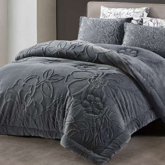 Luxury Embossed Floral Design Cozy Quilt - The Gharnish - A Unit of Satkala Creations