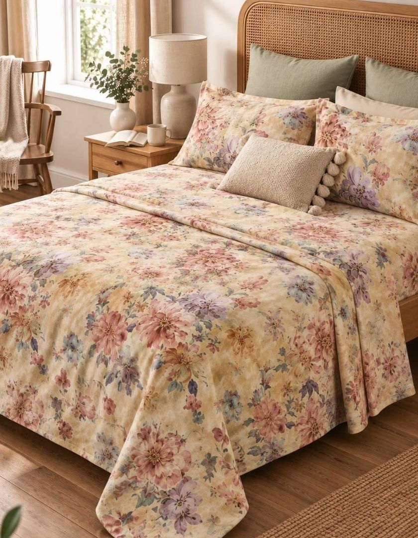 Super Soft Snow Faux Premium Warm Bedsheet Set