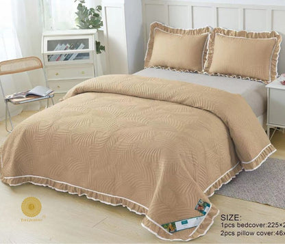 Ultrasonic Premium Bedding Set With Lace and Frill