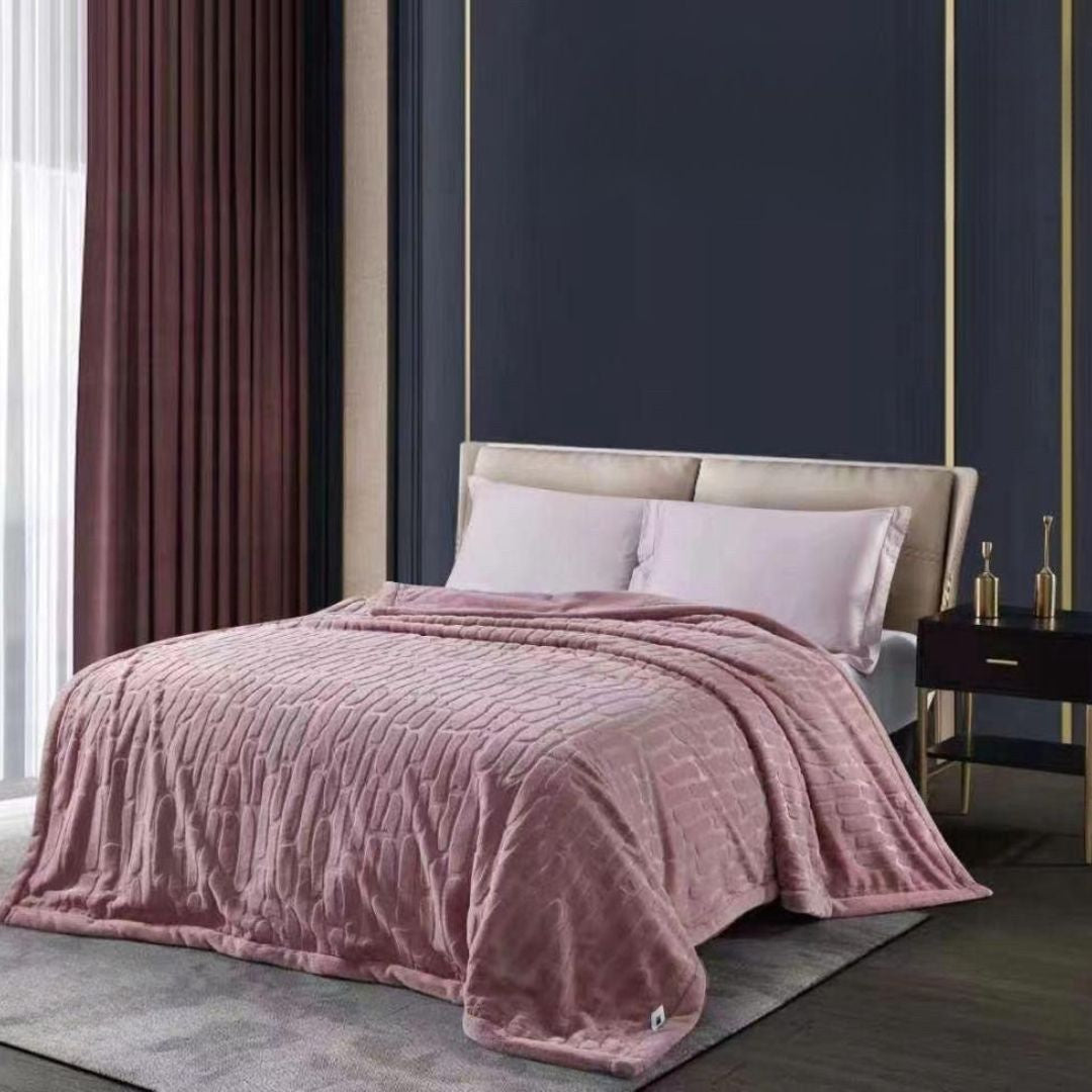 Imperial Premium Ultra Soft Rabbit Fur Blanket - The Gharnish - A Unit of Satkala Creations