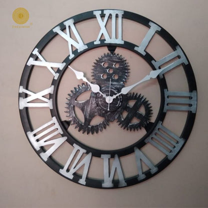 Moving Gear Replica Wall Clock (24 Inches Dia)