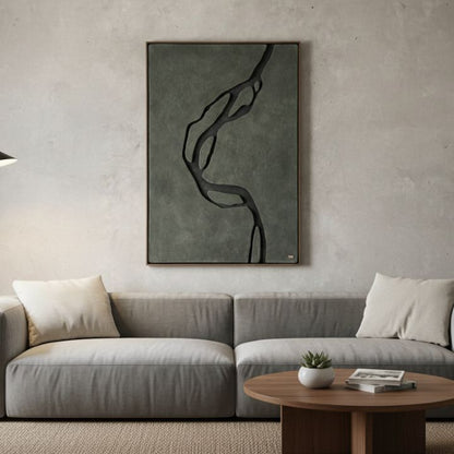 Modern abstract wooden wall art by The Gharnish, featuring sleek design for luxury interior decor.