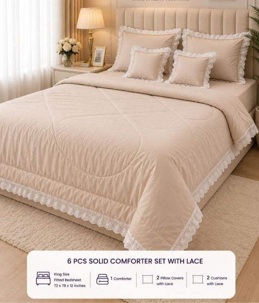Luxury quilted king size bedcover set from The Gharnish, featuring a plush bedding design with intricate quilting details.