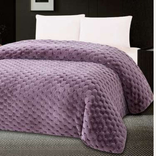 Hexa Super Soft Fur Duvet Blanket - The Gharnish - A Unit of Satkala Creations