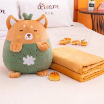 Fruit Series Toys Cum AC Blanket for Kids