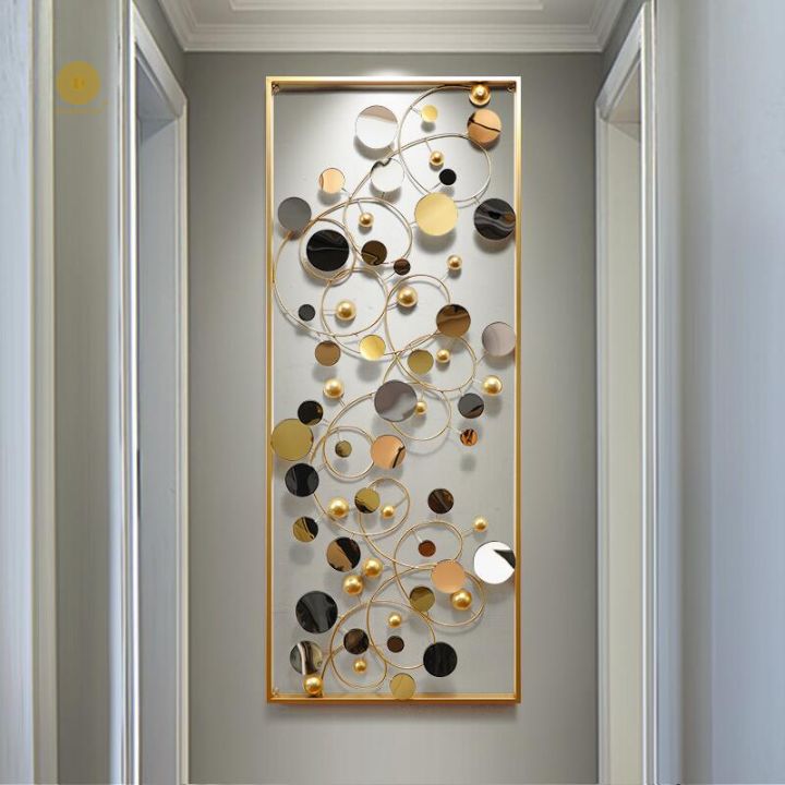 Metal Mirror Frame Wall Art (20x50 Inches)