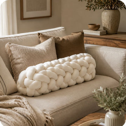 Modern Luxe Knot Bolster Cushion