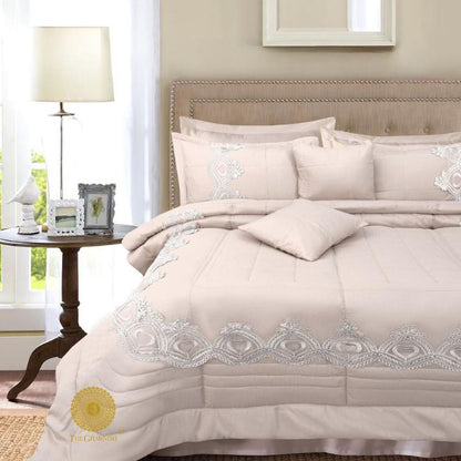 BROCADE Super Soft Luxurious 8pcs Beddings set - The Gharnish - A Unit of Satkala Creations