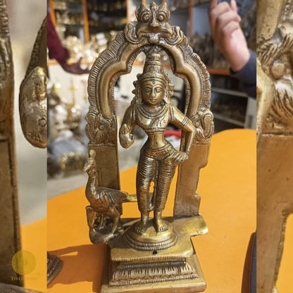 Brass Tribhanga Pose Murugun Swami