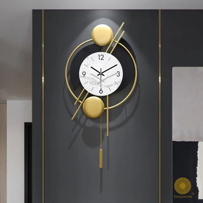 Nordic Style Pendulum Wall Clock (14x28 Inches)