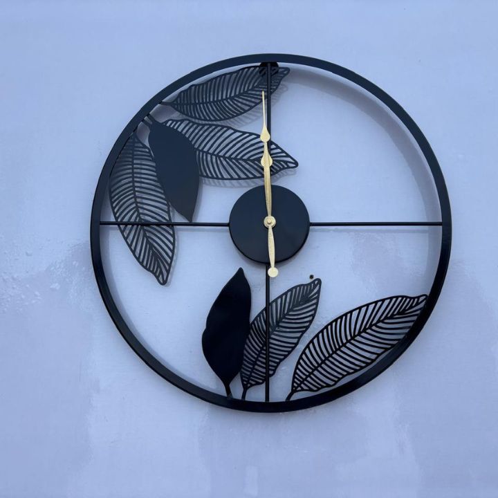 Minimalist Decorative Wall Clock for Living Room & Office - The Gharnish - A Unit of Satkala Creations