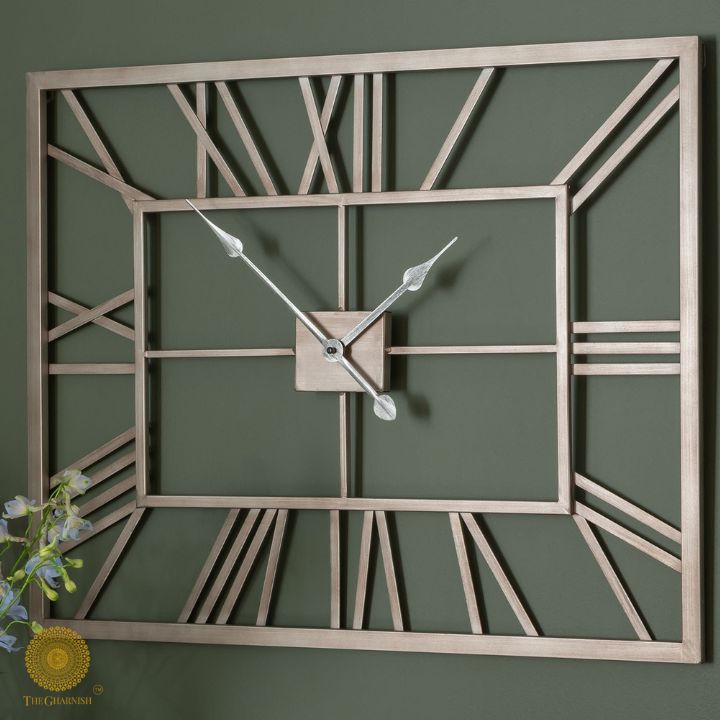 Rectangle Roman Wall Clock (20x16 Inches)