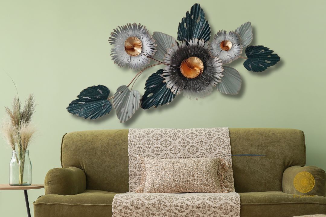 Splendid Palmero Flower Wall Accent - 48 x 21 Inches