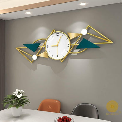 Decorative Geomatric Wall Clock (12x37 Inches)