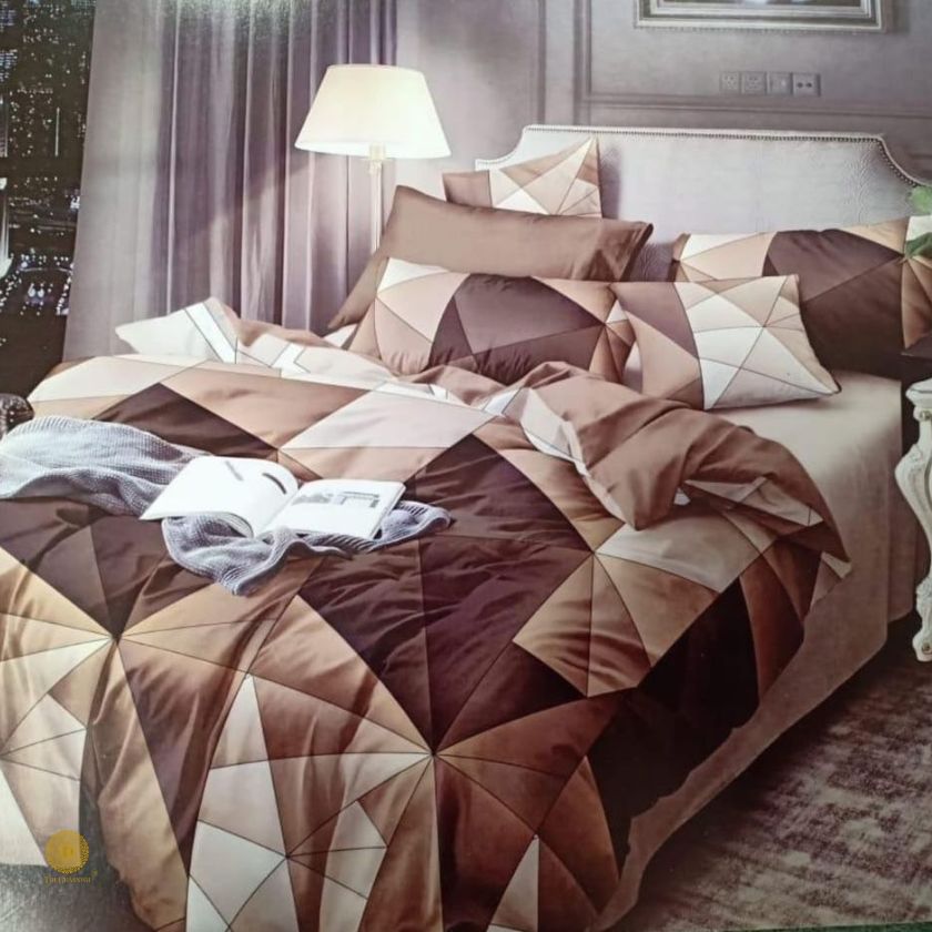 CLOVE DOUBLE 6PC COMFORTER SET WITH COMFORTER PILLOW COVERS AND CUSSION