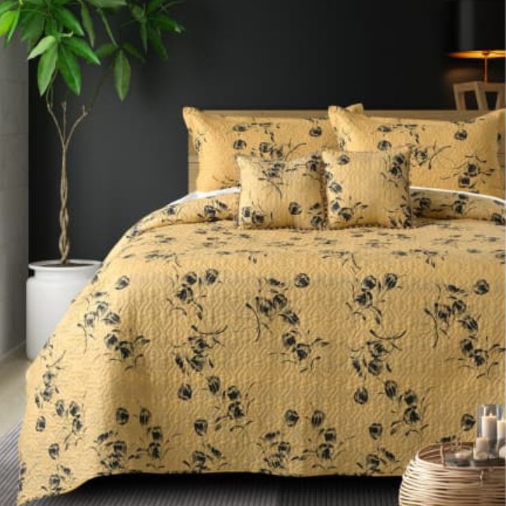 Premium & Imported 5 Pcs Quilted Bedcover Set - The Gharnish - A Unit of Satkala Creations