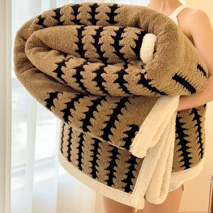 Luxury and Imported Herringbone Pattern Double Bed Ac Blanket