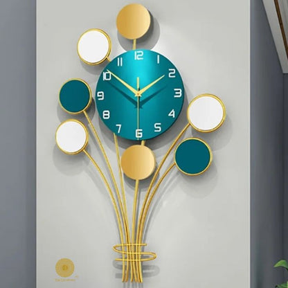 Metallic Bunch of Baloon Wall Clock (16x27 Inches )
