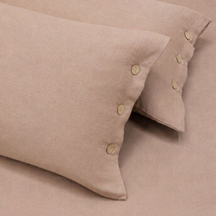 Organic muslin cotton king size bedsheet set from The Gharnish with a soft, breathable bedding design.
