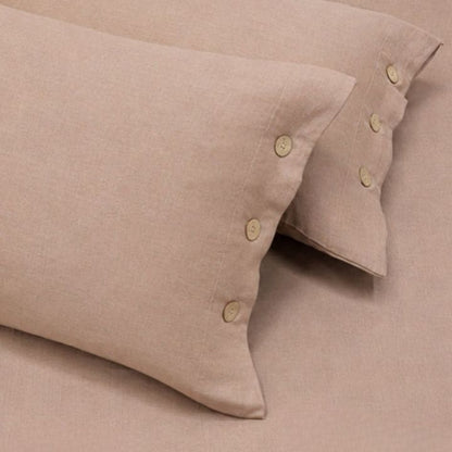 Organic muslin cotton king size bedsheet set from The Gharnish with a soft, breathable bedding design.