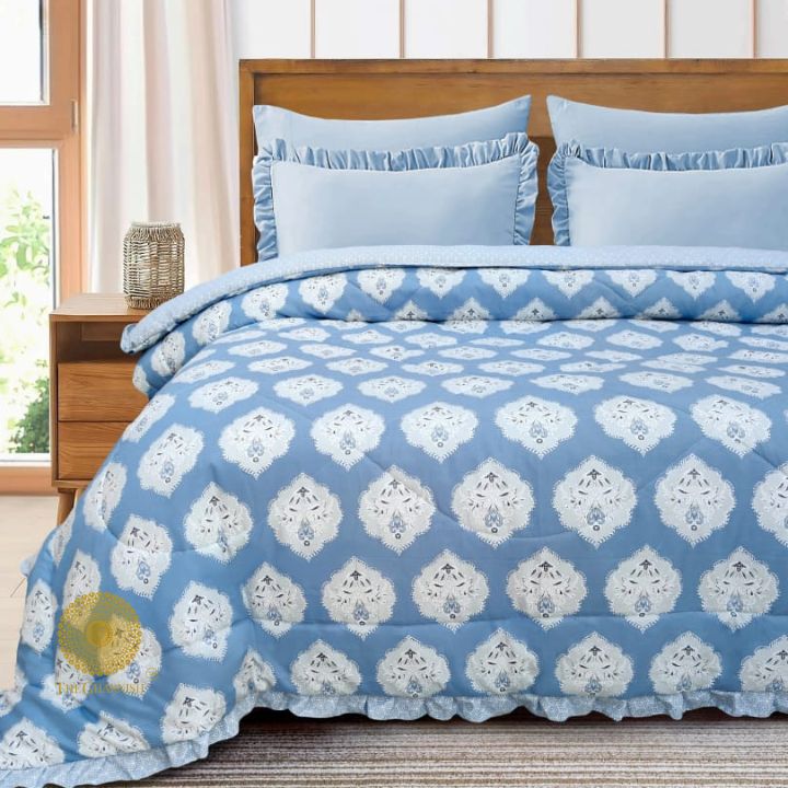 Zoya Cotton Feel Comforter with Frill