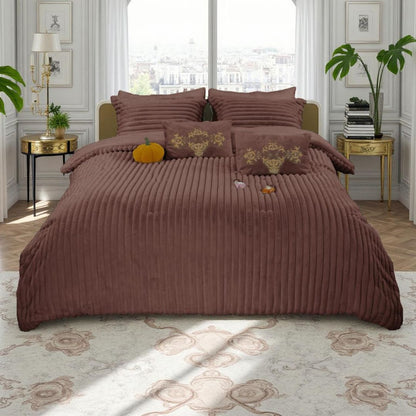 Rabbit Fur 6pcs Winter Bedding set - The Gharnish - A Unit of Satkala Creations