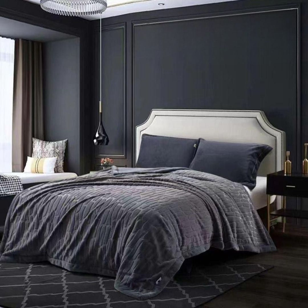 Imperial Premium Ultra Soft Rabbit Fur Blanket - The Gharnish - A Unit of Satkala Creations