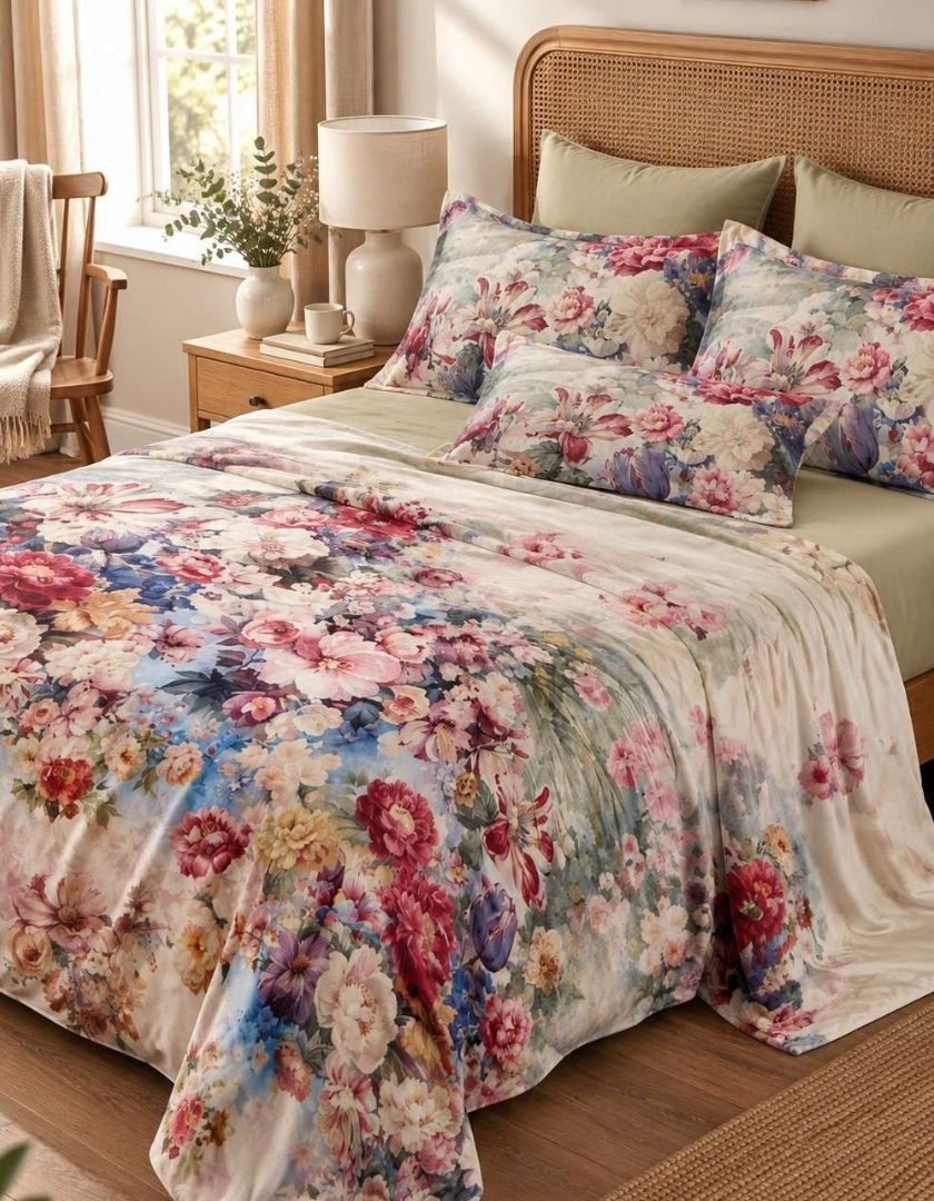 Super Soft Snow Faux Premium Warm Bedsheet Set