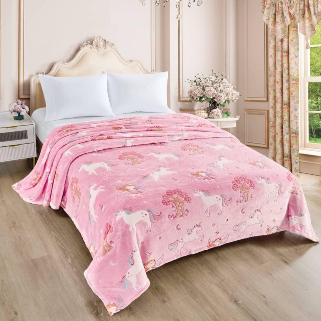 Glow in dark double bed Kids Blanket - The Gharnish - A Unit of Satkala Creations