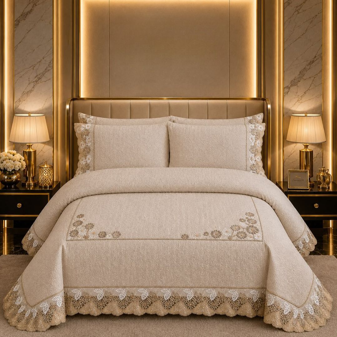 Lacendria Most Luxurious Quilted Bedcover Set