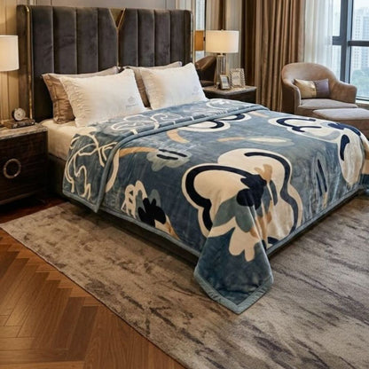 Premium and Cozy 3 Ply Double Bed Blanket - The Gharnish - A Unit of Satkala Creations