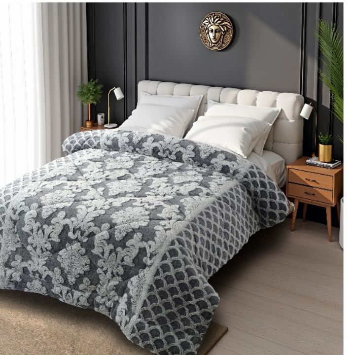 Rabbit Fur Embossed Winter Quilt - A Statement - The Gharnish - A Unit of Satkala Creations