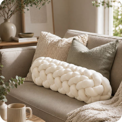 Modern Luxe Knot Bolster Cushion