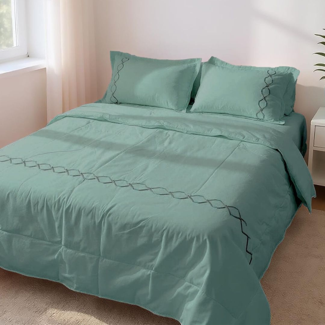 Elegant Soft Cotton Joint Free Imported Embroidery Series - The Gharnish - A Unit of Satkala Creations