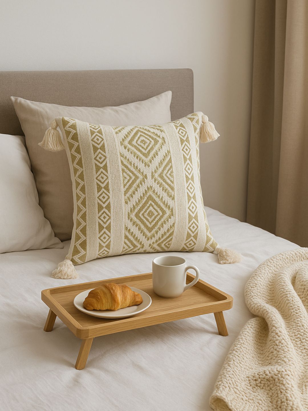 Handblocked Imported 100% Pure Cotton Cushion Covers - The Gharnish - A Unit of Satkala Creations