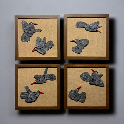 Wooden Bird Wall Art – Nature’s Elegance on Your Walls - The Gharnish - A Unit of Satkala Creations