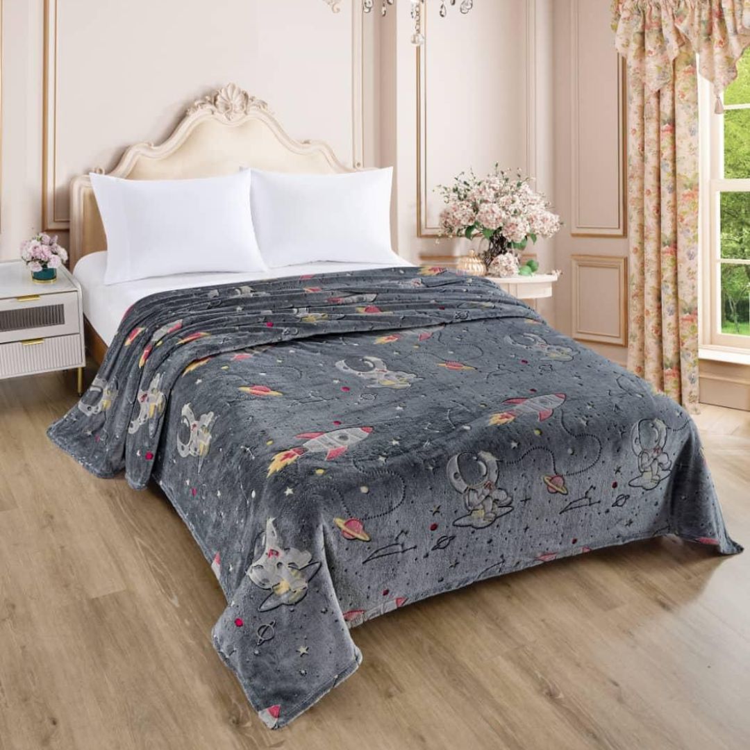 Glow in dark double bed Kids Blanket - The Gharnish - A Unit of Satkala Creations
